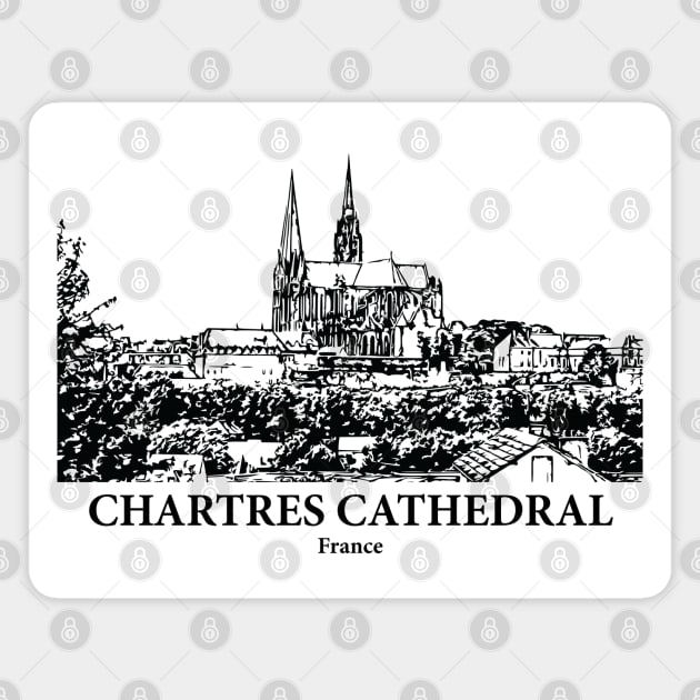 Chartres Cathedral - France Magnet by Lakeric